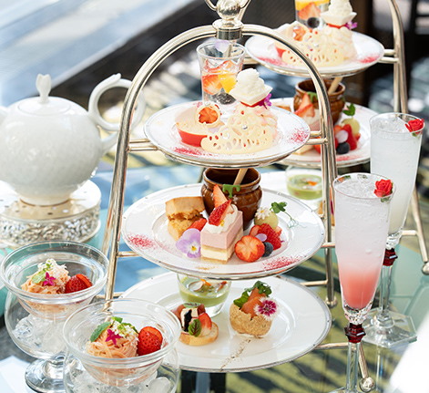 アフタヌーンティー　ロビーラウンジ　大阪　ホテル